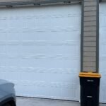 "Newly installed garage door in Houston, Texas by Lemus Garage Door Service."