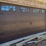 Alt Text: New garage door installation in Houston