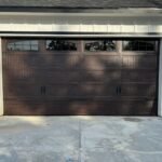 "Newly installed garage door in Houston by Lemus Garage Door Service."